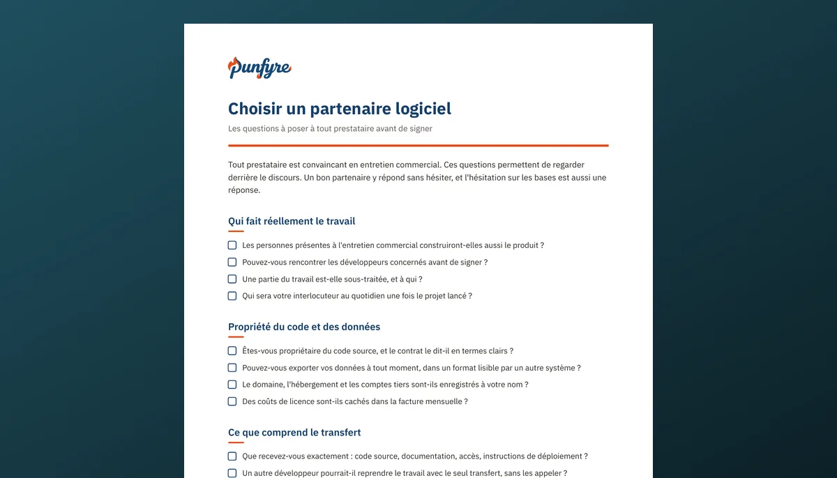 Choisir un partenaire logiciel